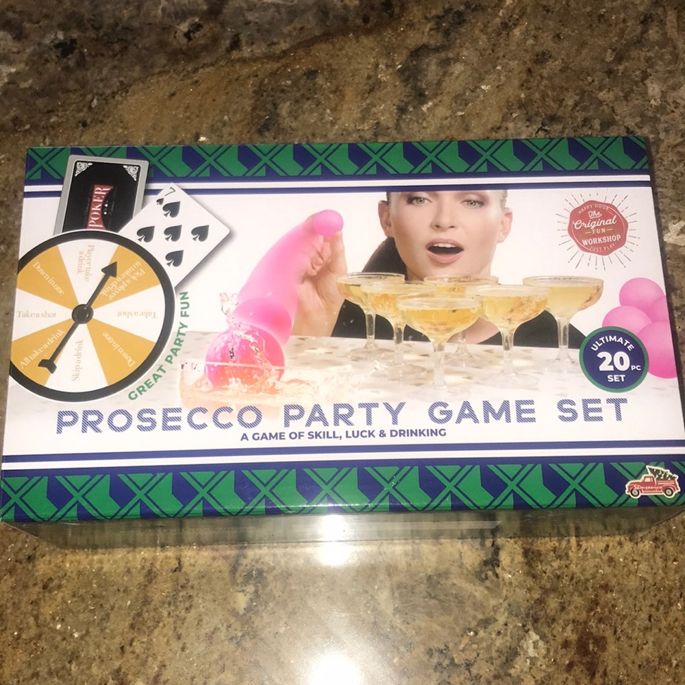 NEW! Prosecco Party Game Set Drinking Game